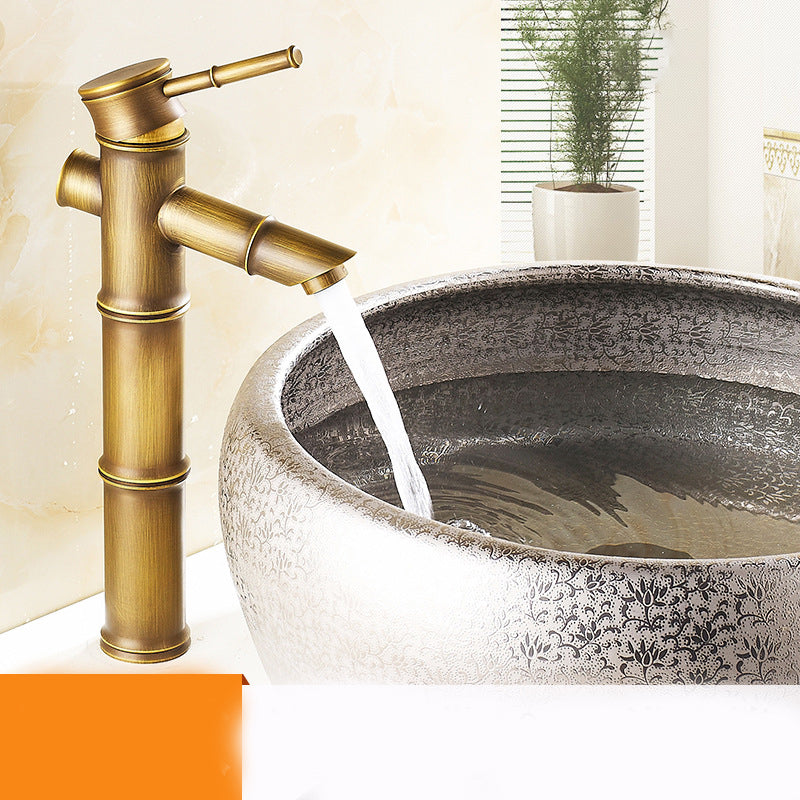 BowLift | Lever Handle Vessel Faucet Single Hole Basin Faucet Farmhouse Style Sink Faucet