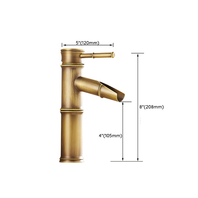 BowLift | Lever Handle Vessel Faucet Single Hole Basin Faucet Farmhouse Style Sink Faucet