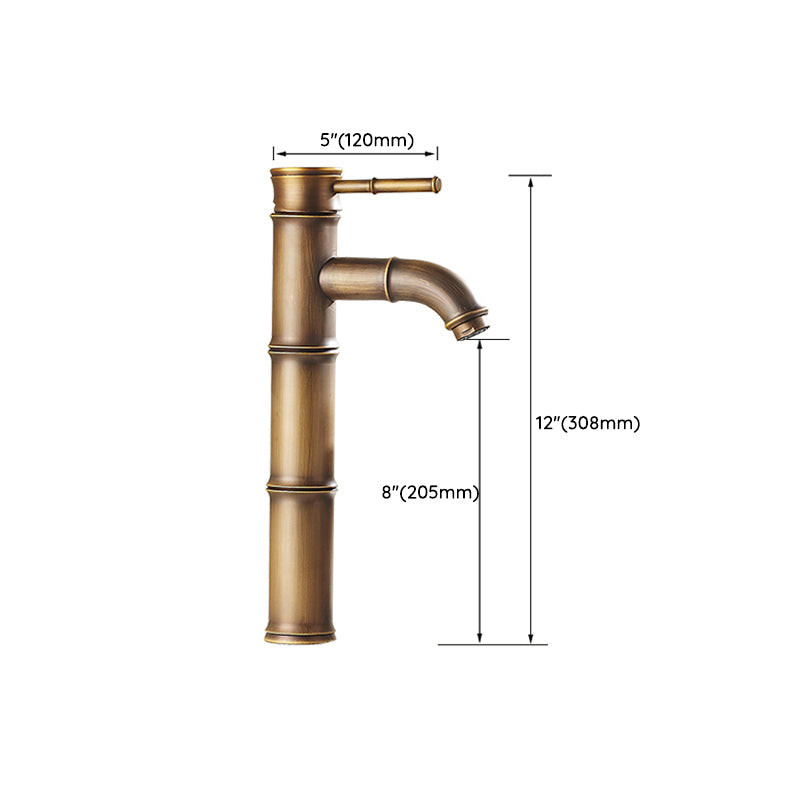 BowLift | Lever Handle Vessel Faucet Single Hole Basin Faucet Farmhouse Style Sink Faucet