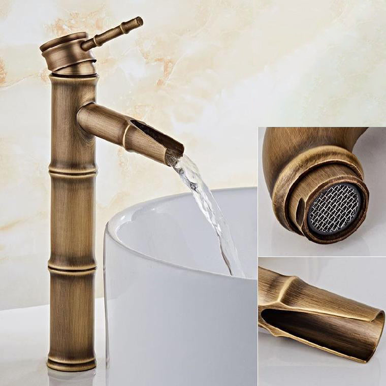 BowLift | Brass Country Basin Tap Single Hole Sink Faucet for Bathroom