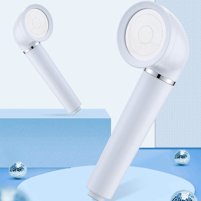 BowLift | White round shower head plastic supercharged hand shower