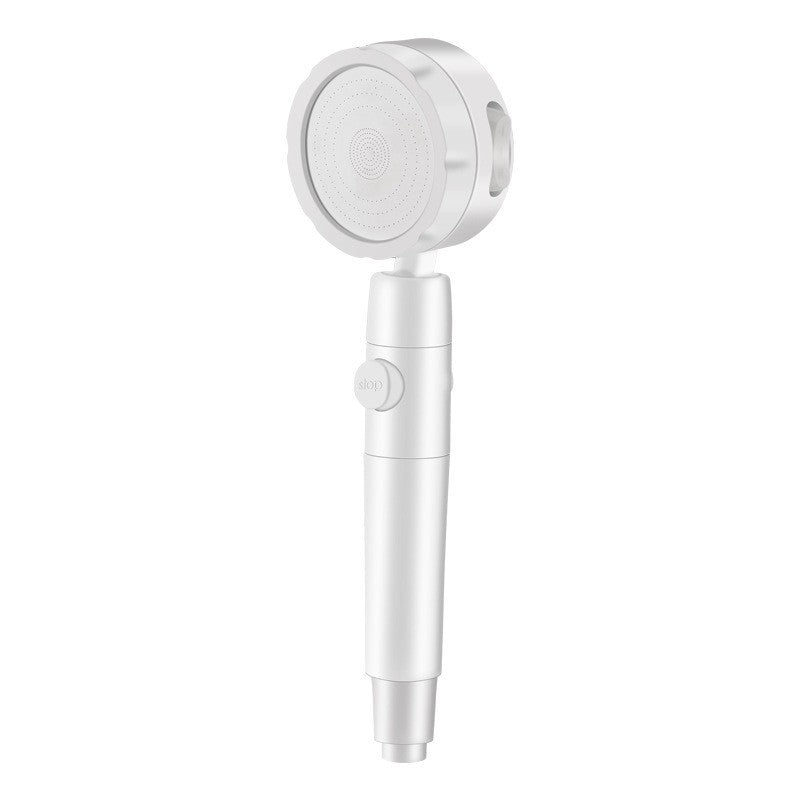 BowLift | Adjustable Water Flow Showerhead Solid Color 3 Settings Round Handheld Shower