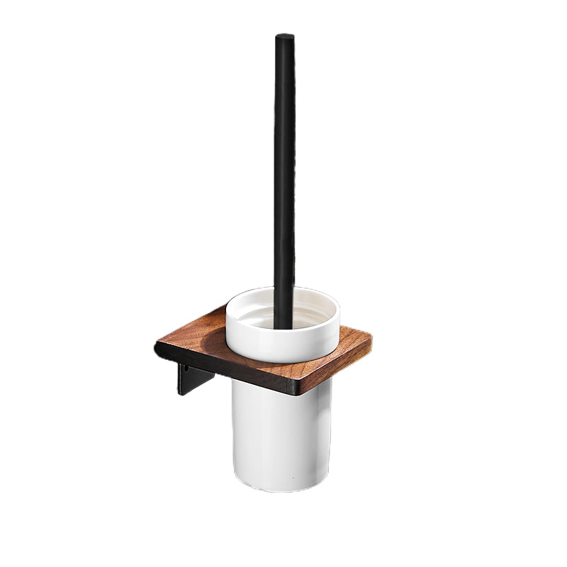 BowLift | 7-piece bathroom accessory set wood and metal bathroom accessory hardware set