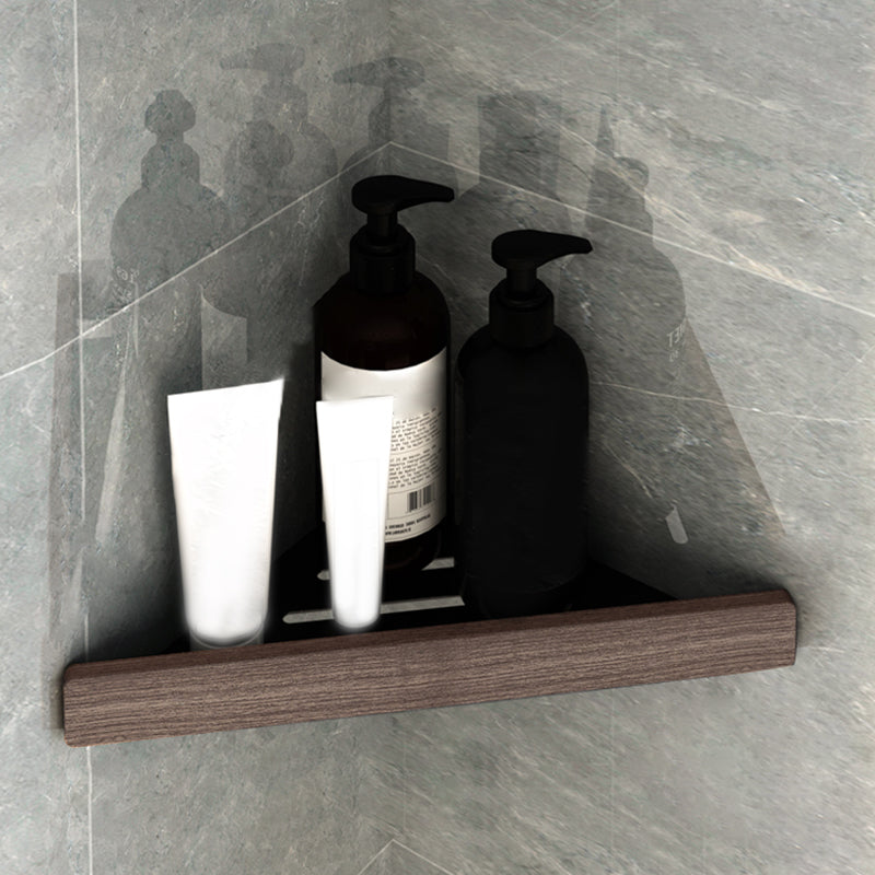 BowLift | 7-piece bathroom accessory set metal bath set with wood accents