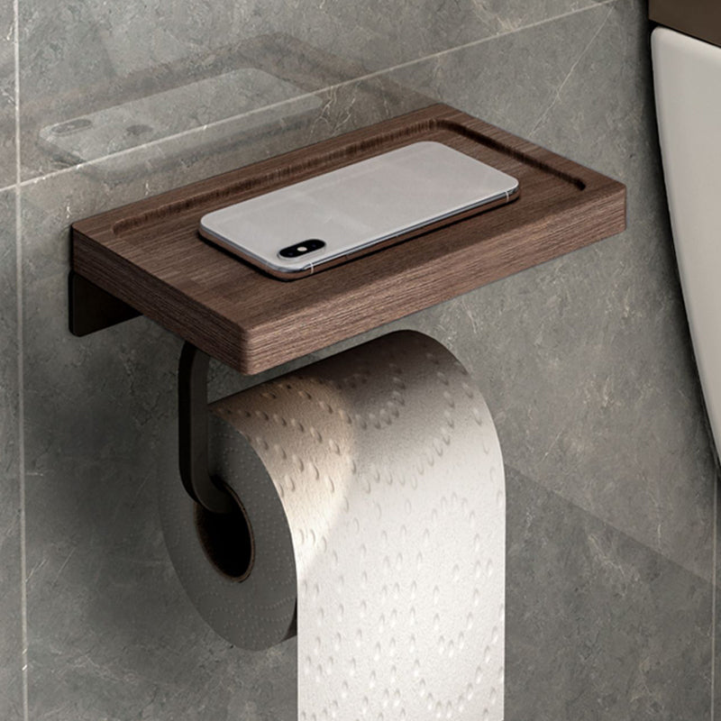 BowLift | 7-piece bathroom accessory set metal bath set with wood accents