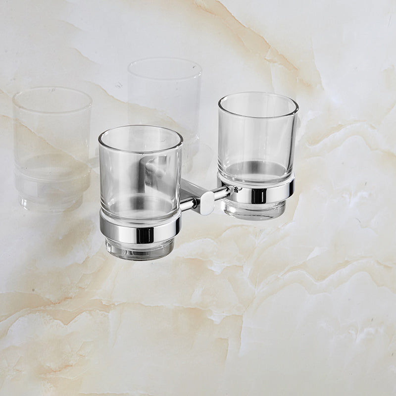 BowLift | Contemporary Bathroom Accessories Hardware Set made of silver metal