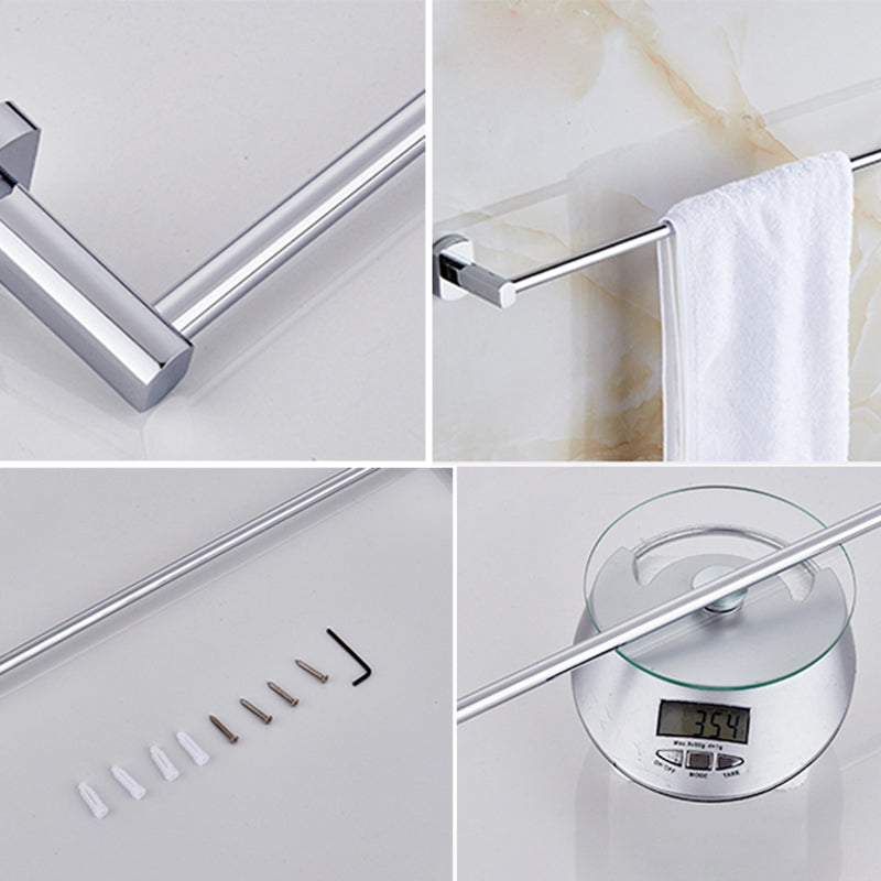 BowLift | Contemporary Bathroom Accessories Hardware Set in Silver Metal