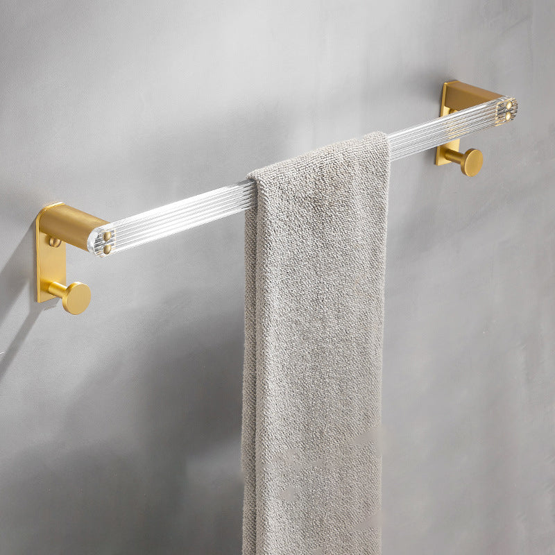 BowLift | Bathroom Accessories Set in Gold Metal and Acrylic Bathroom Accessories Set