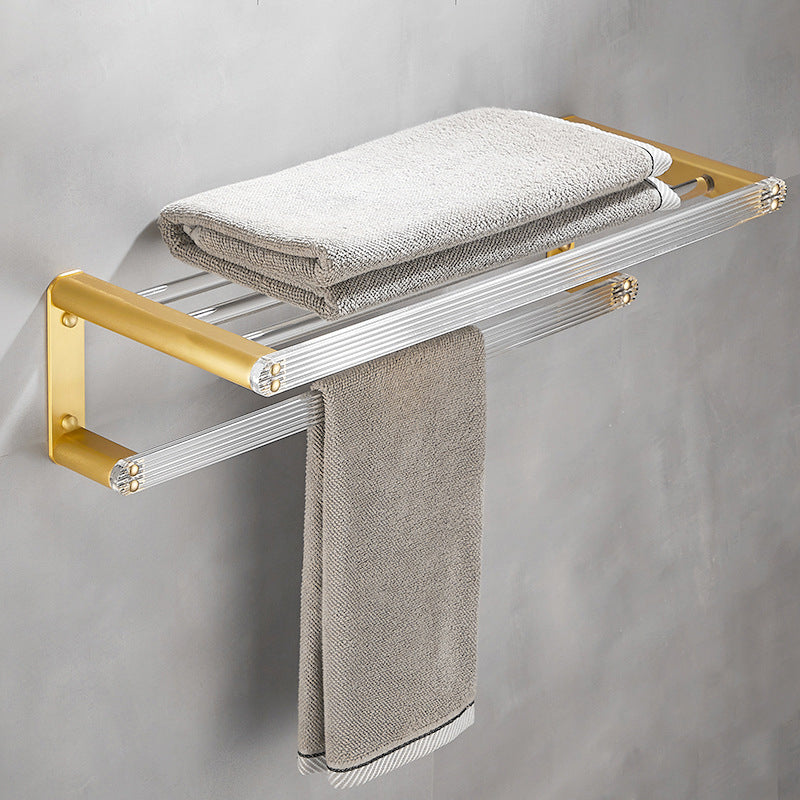 BowLift | Bathroom Accessories Set in Gold Metal and Acrylic Bathroom Accessories Set