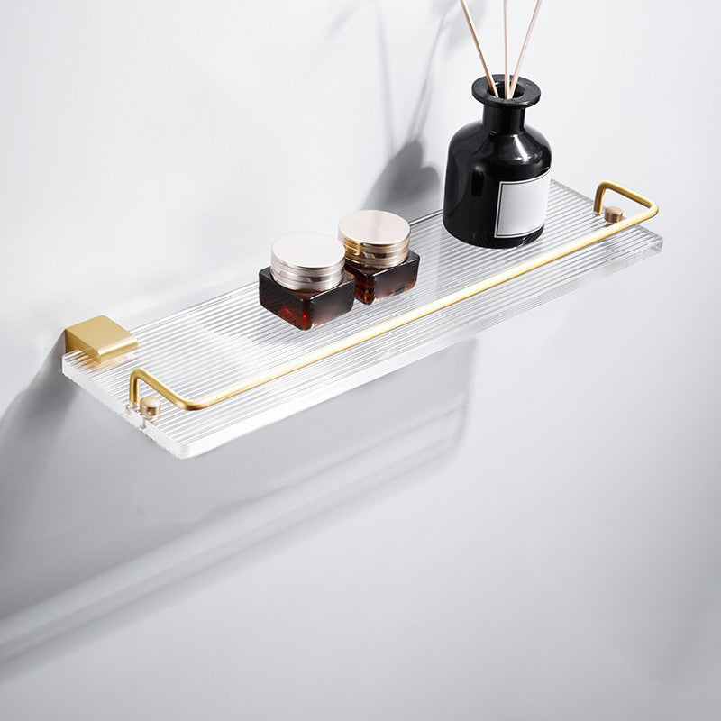 BowLift | Bathroom Accessories Set in Gold Metal and Acrylic Bathroom Accessories Set
