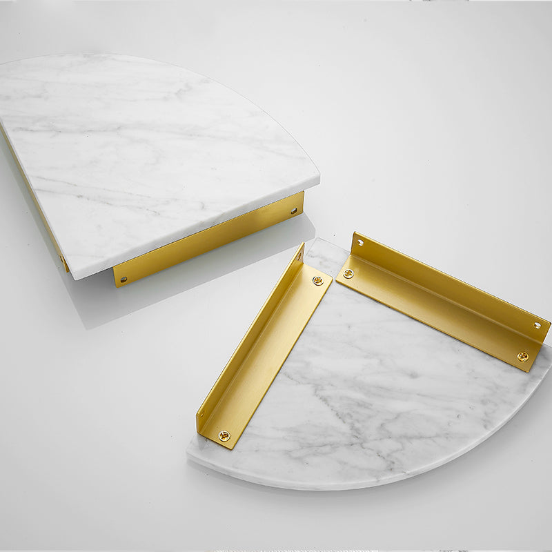 BowLift | 7-piece bathroom accessory set marble and metal bathroom hardware