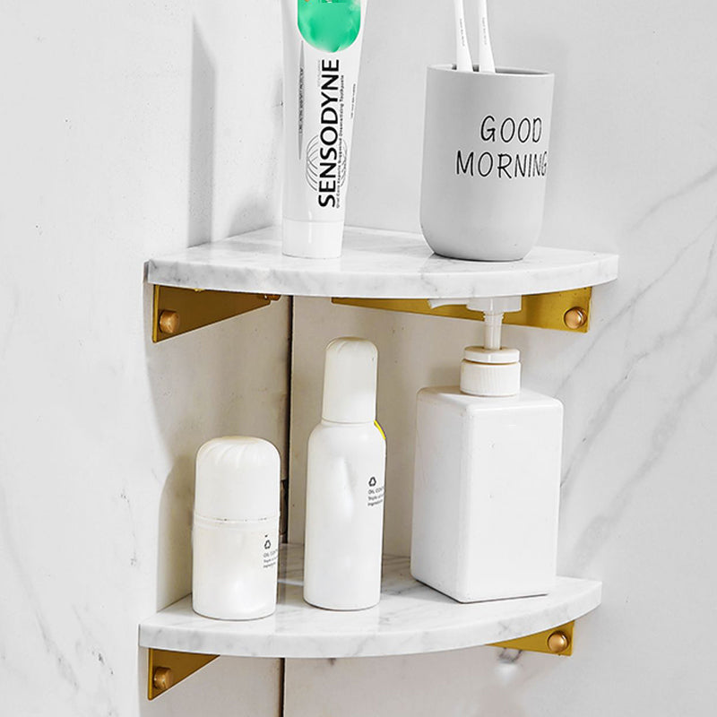 BowLift | 7-piece bathroom accessory set marble and metal bathroom hardware