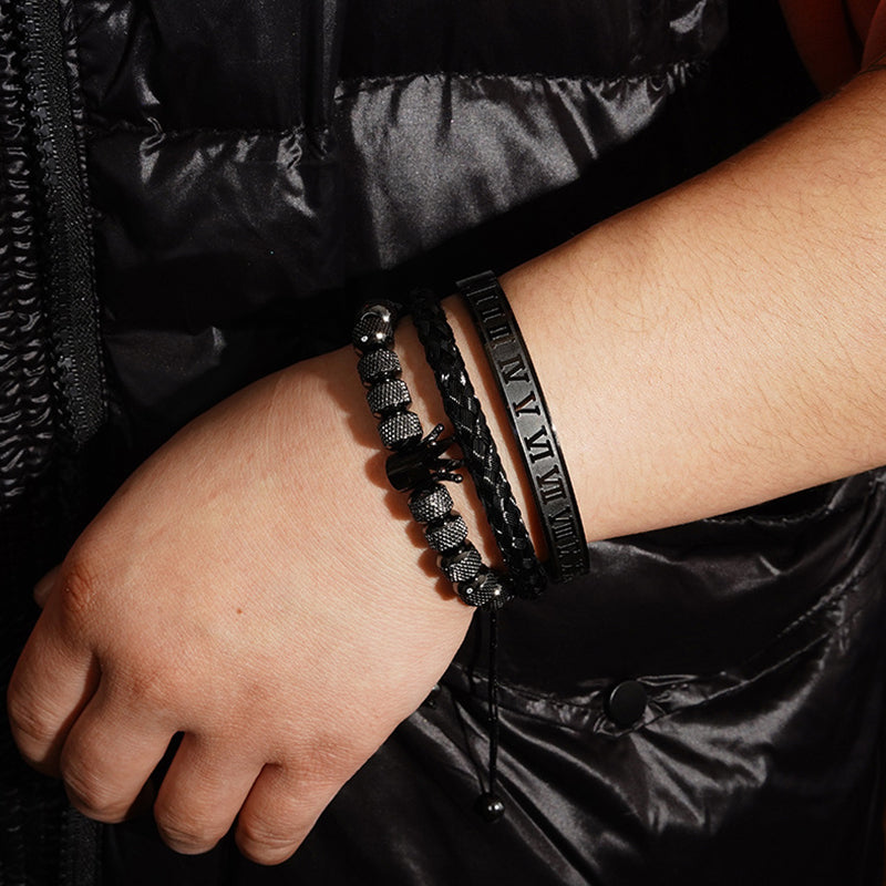 BowLift | Crown Braided Letter Bracelet