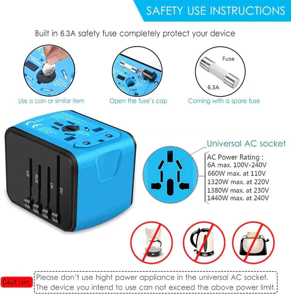 BowLift | All-in-one Universal Travel Power Adapter