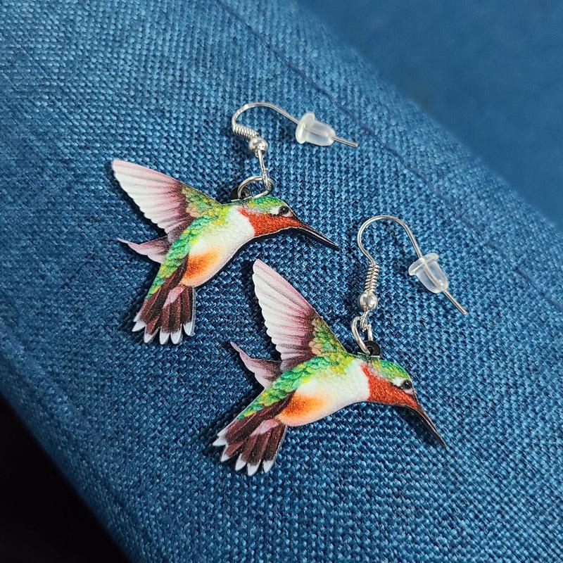 BowLift | Acrylic Drop Bird Earrings