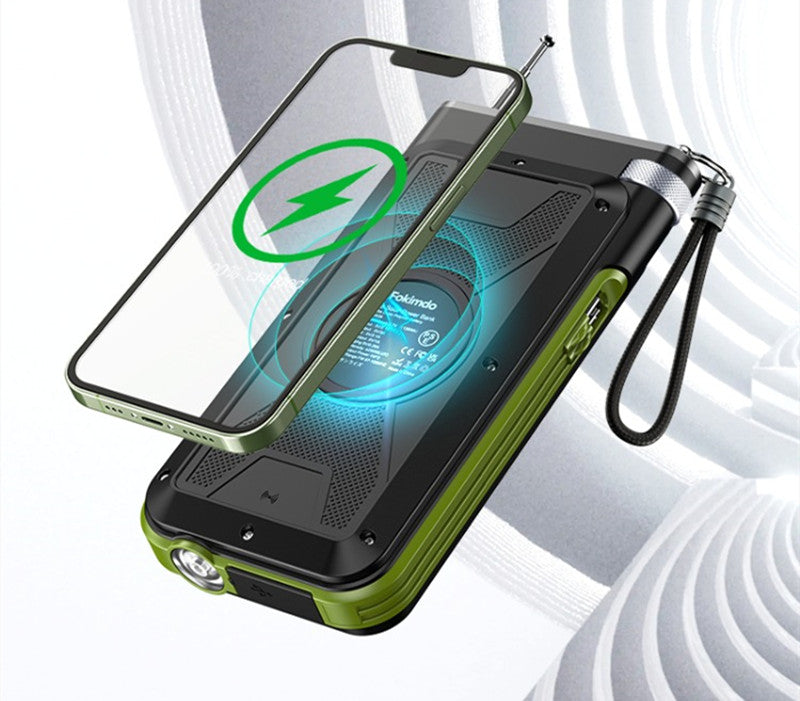 BowLift | 20000mAh Solar Power Bank With Built-in Cable