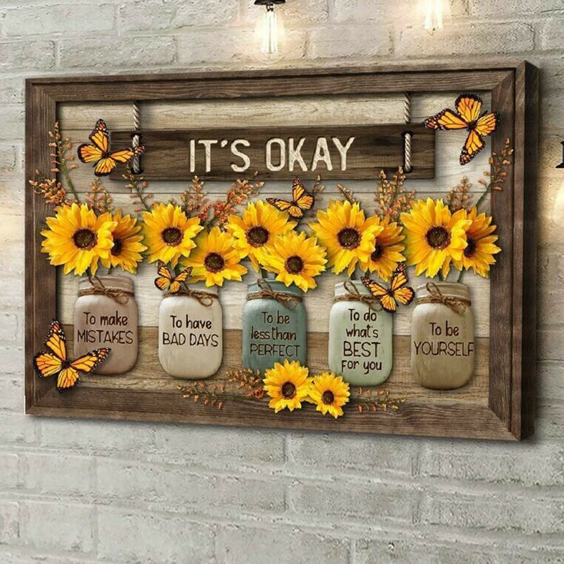 BowLift | Butterfly Sunflower Wall Art