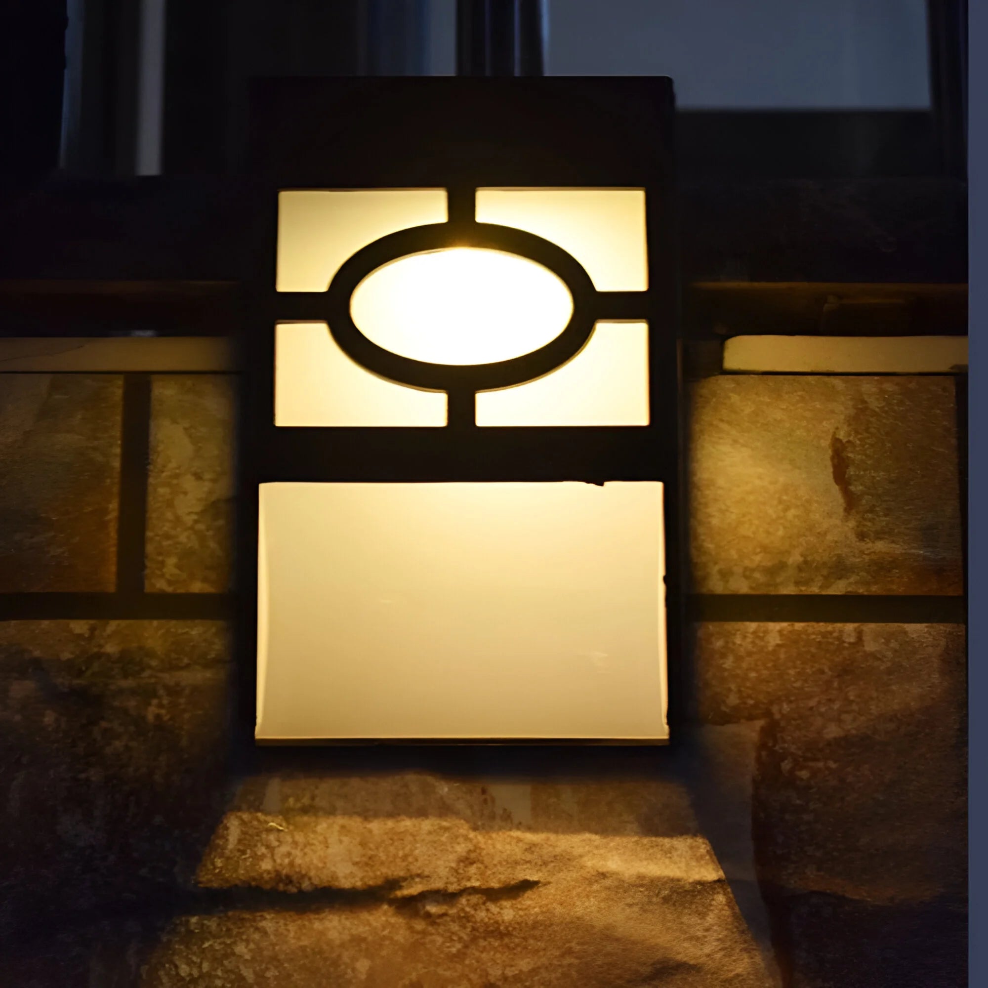 LumiGlow – Elegant Solar Wall Light for Gardens