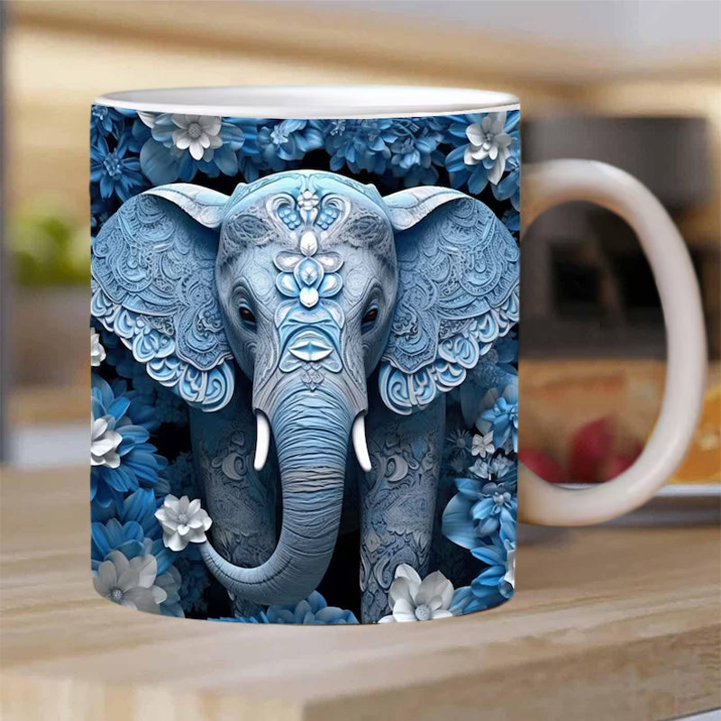 BowLift | 3D Elephant Flower Mug