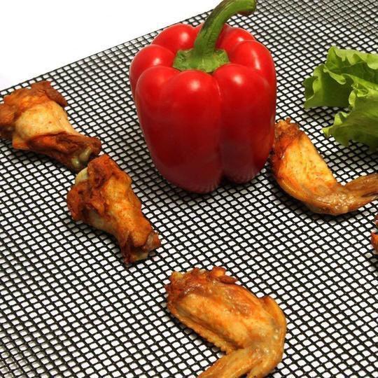 BowLift | Teflon Non-stick BBQ Grill Mesh Mat for reusable cleaning