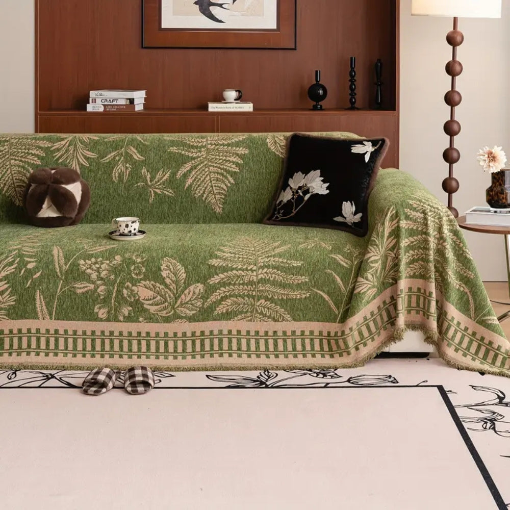 BowLift | Foliage Floral Chenille Sofa Cover