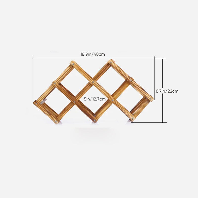 BowLift | Folding Freestanding Wooden Wine Rack