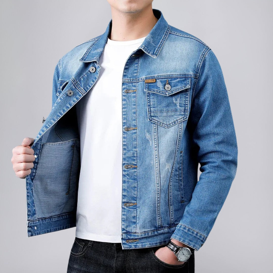 Vintage Denim Jacket with Timeless Appeal