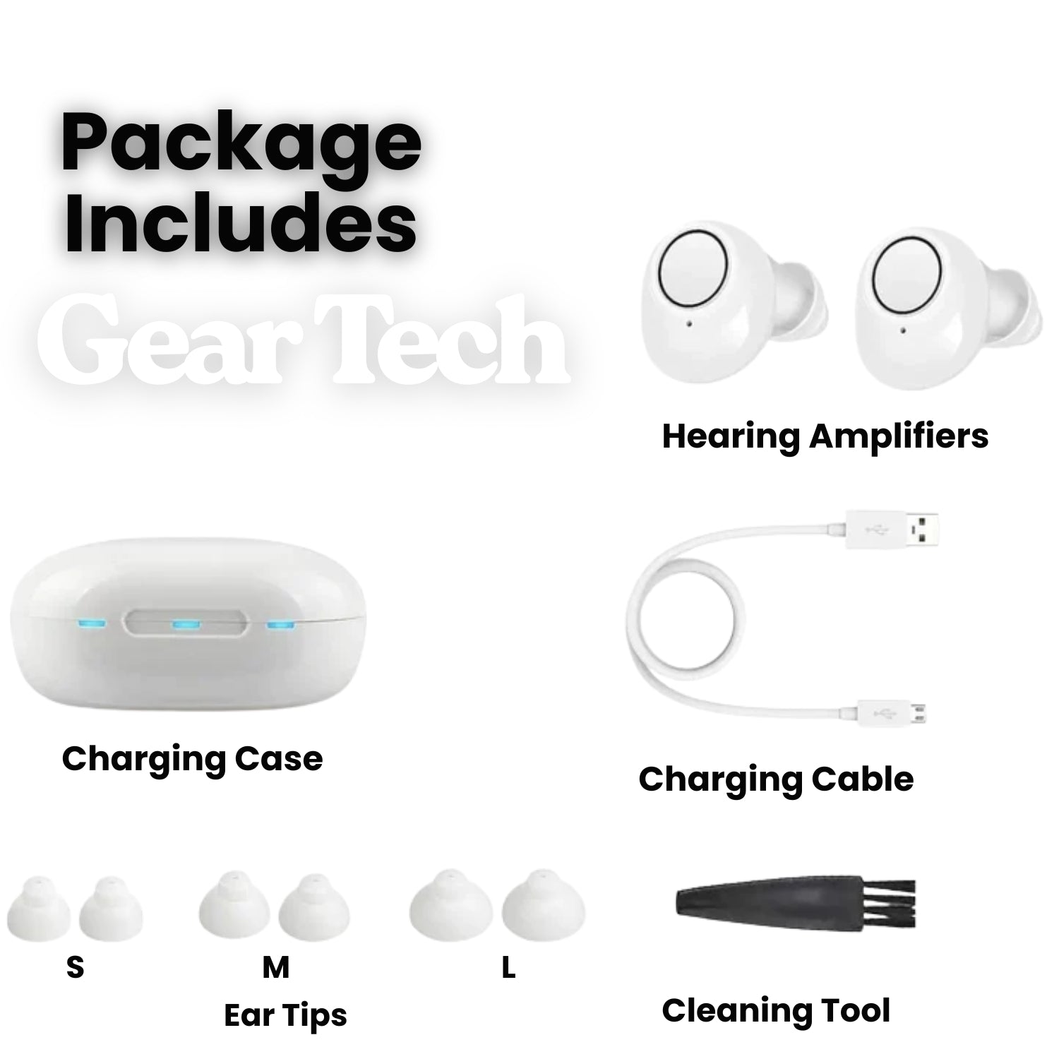 BowLift | Bluetooth Hearing Aids – Rechargeable In-Ear Digital Hearing Aid with App Control | Discreet, Lightweight & Budget-Friendly for Adults & Seniors