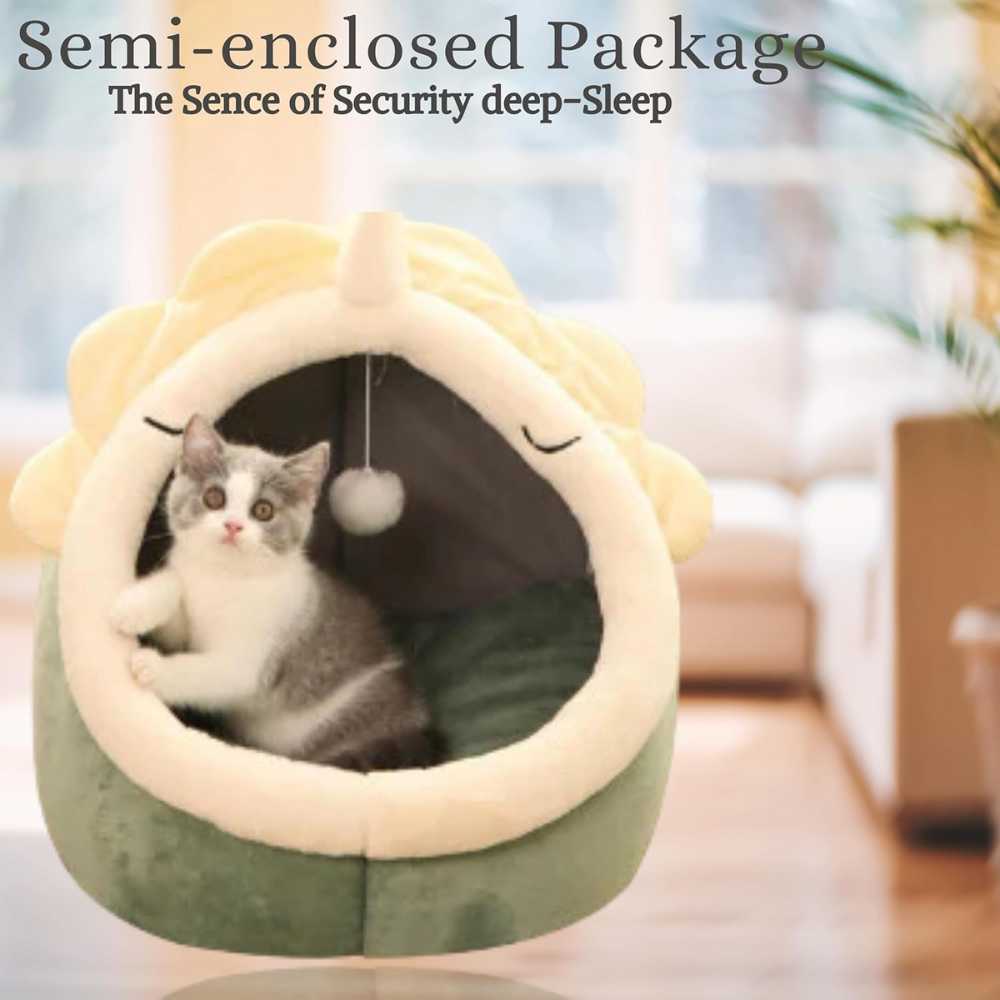 Soft Indoor Cat Cave Bed