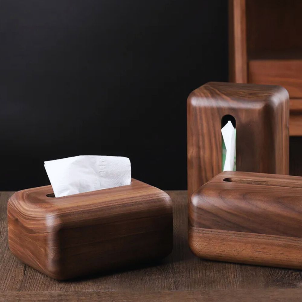 BowLift | Earthtone Wooden Tissue Holder