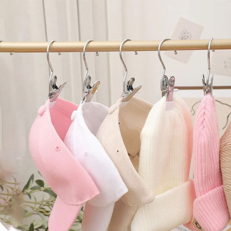 BowLift | Anti-rust Clip Space-saving Clothespin Hat Pants Storage Hanging Travel Hook