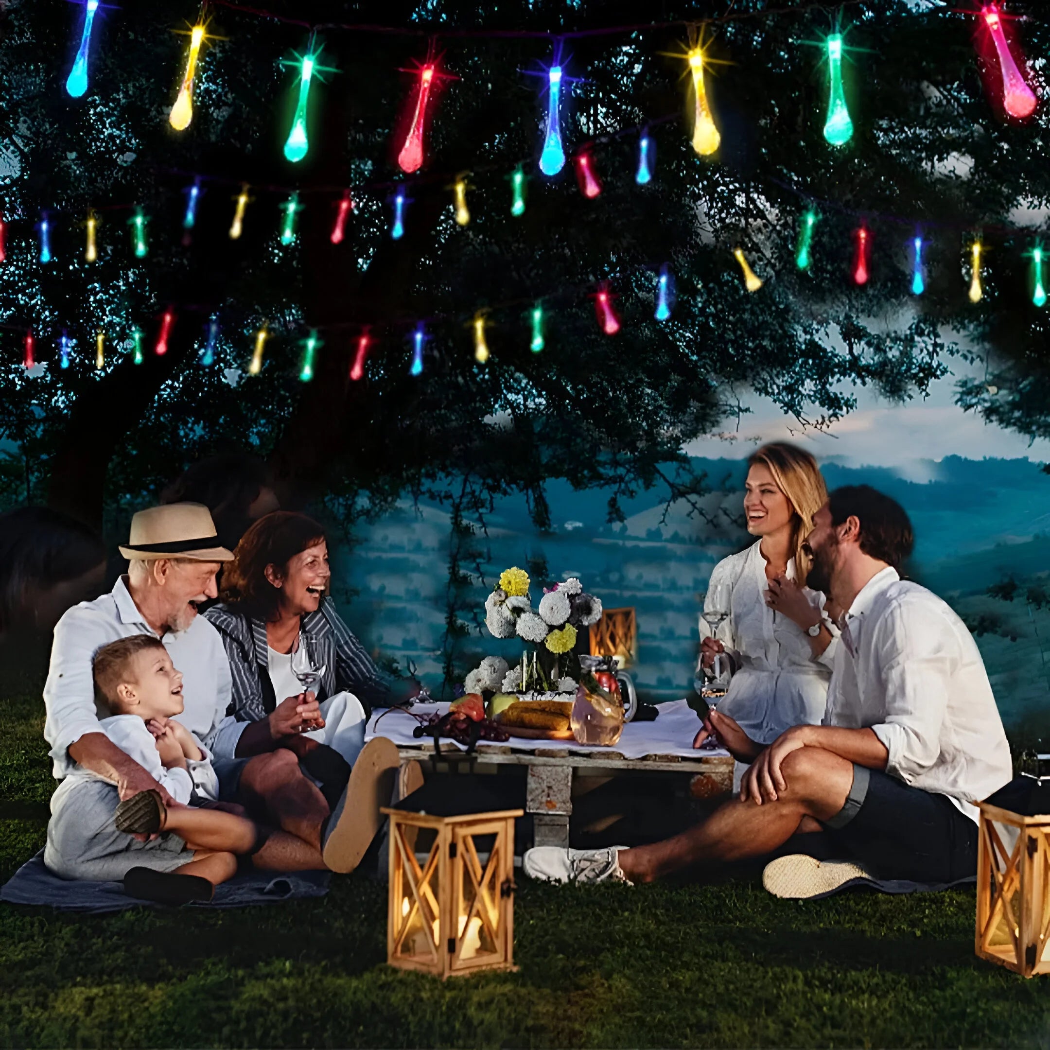 LumeDrops – Solar Dewdrop String Lights