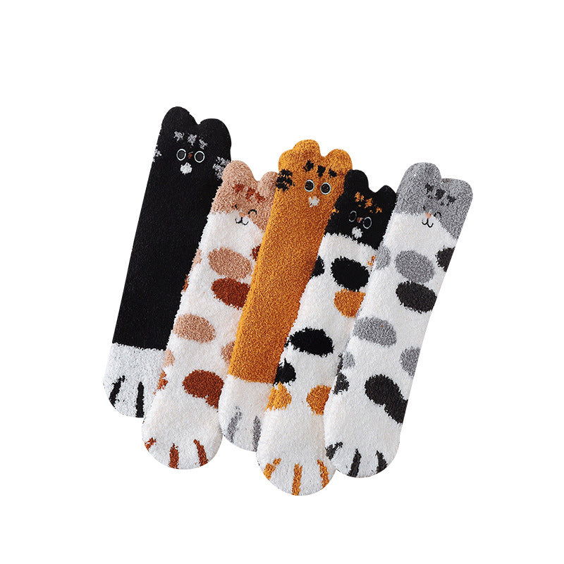BowLift | Fuzzy Socks with Cat Paws