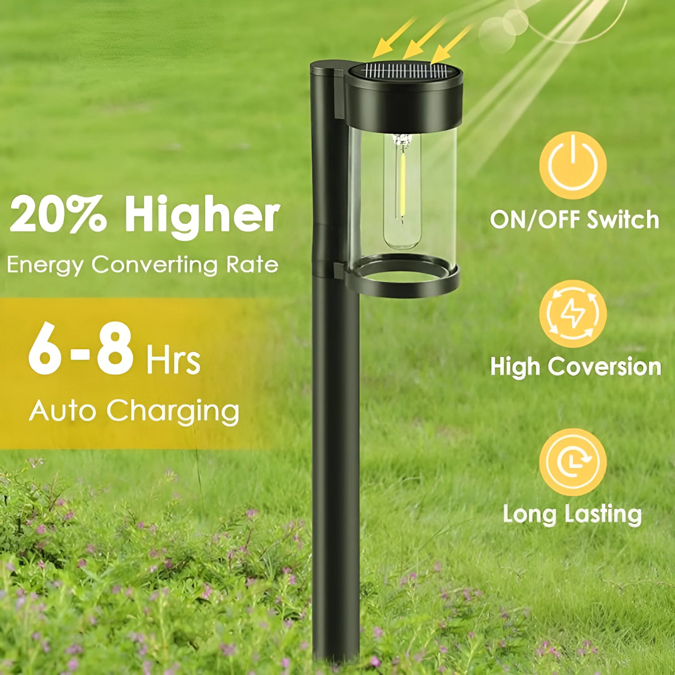 LumiGlow – Solar Garden Pathway Garden Lights