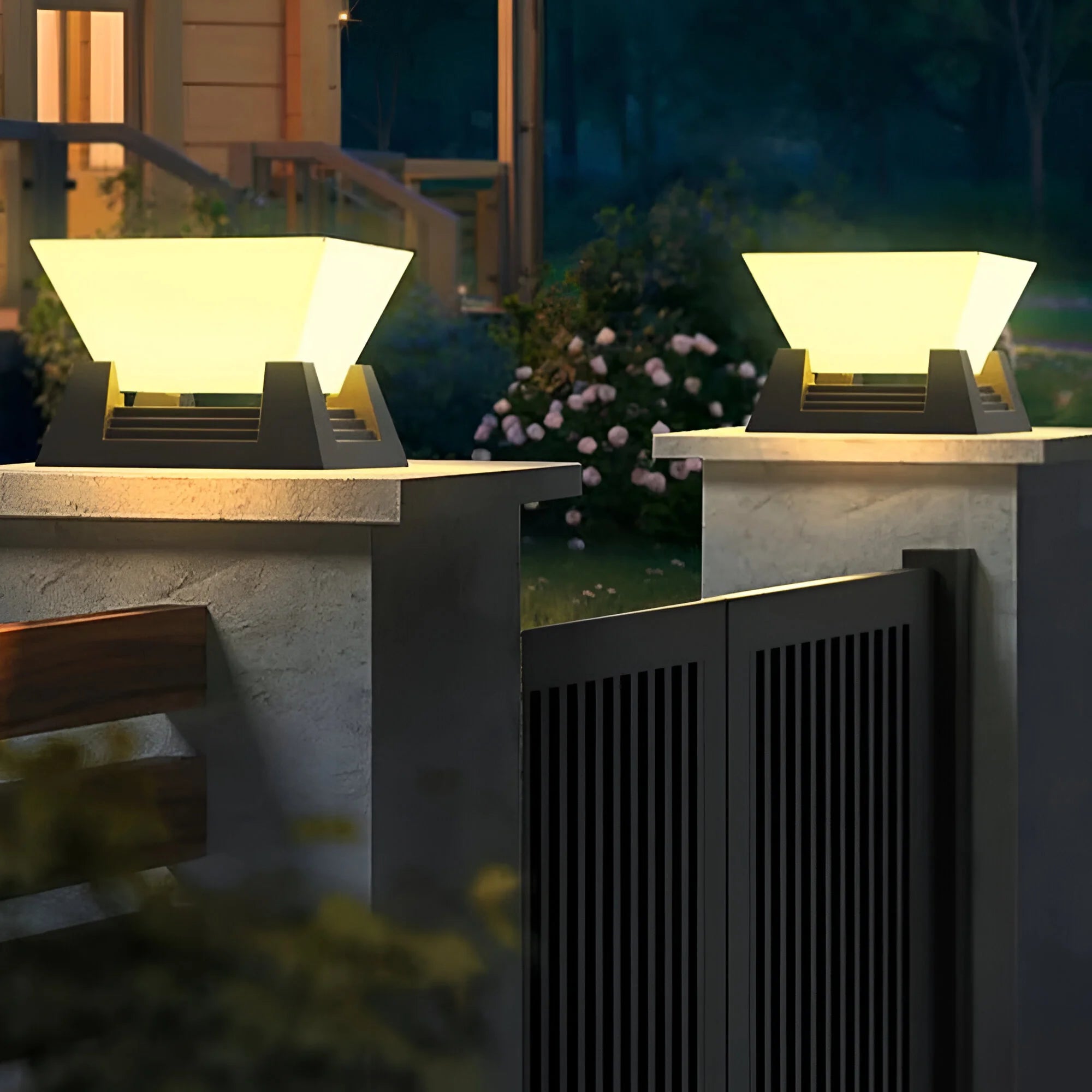 BrightEdge – Solar LED Garden Wall Light