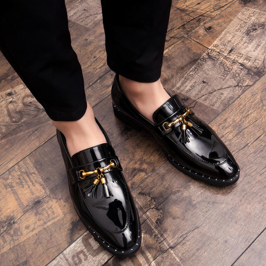 Tassel Loafers with Classic Metal Bit