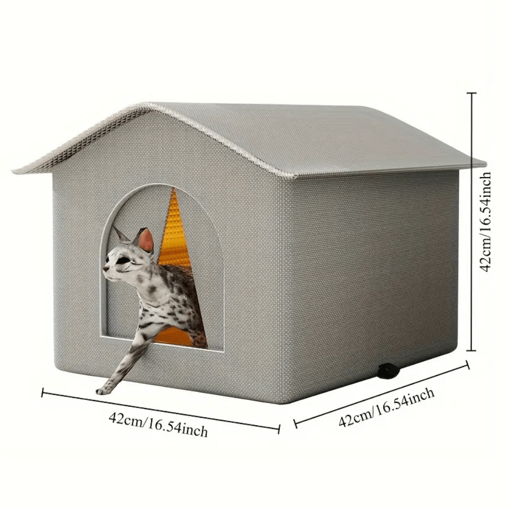 FrostGuard Outdoor Cat House for Winter