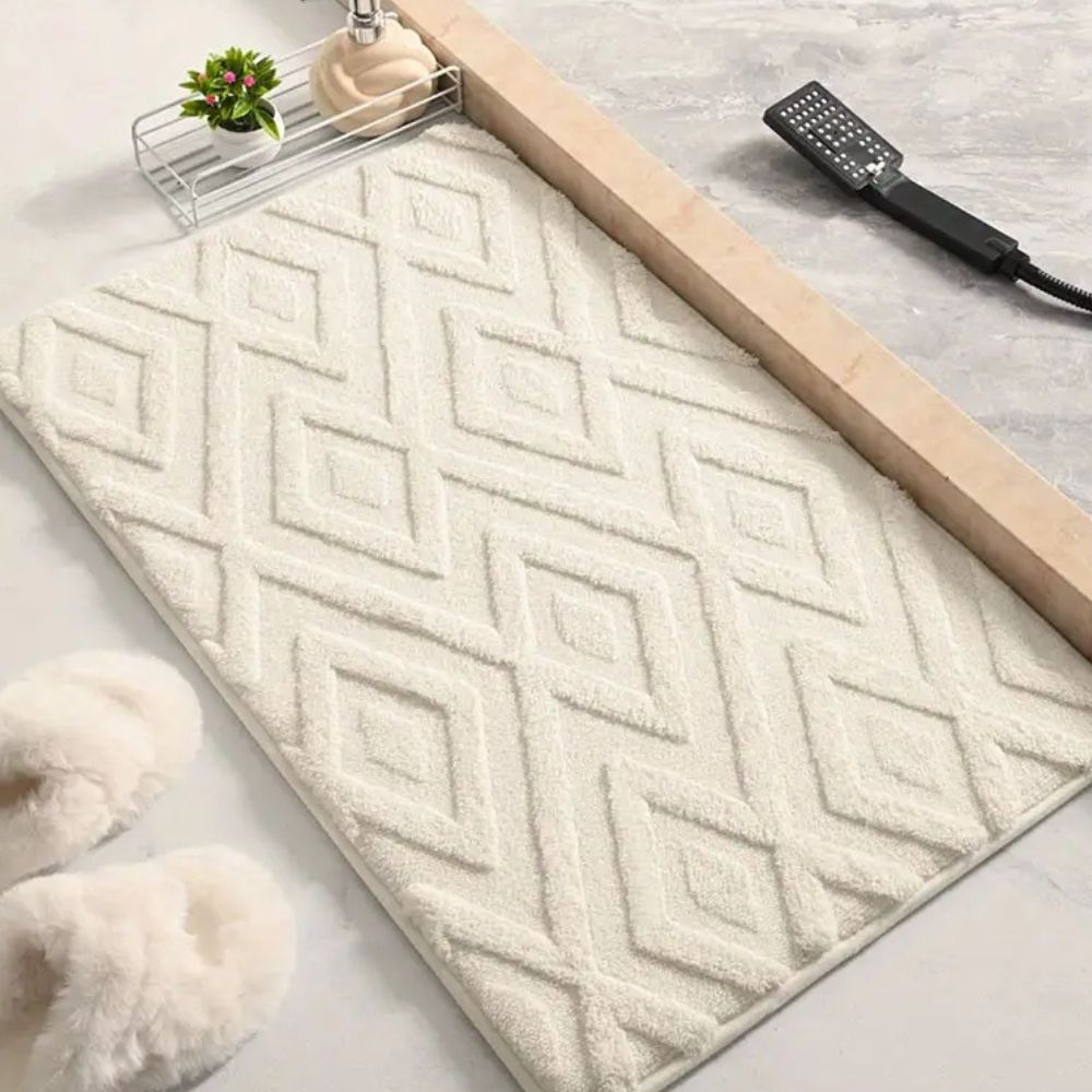 BowLift | Diamond Jacquard Bath Mat