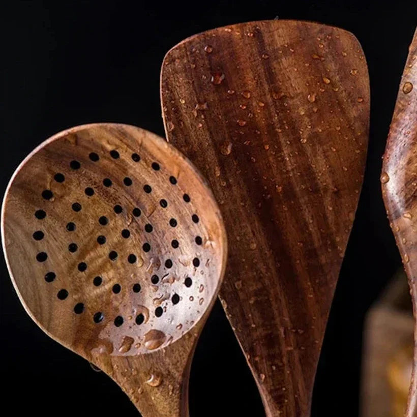 BowLift | AcaciaLuxe – Versatile Kitchen Set with Natural Elegance