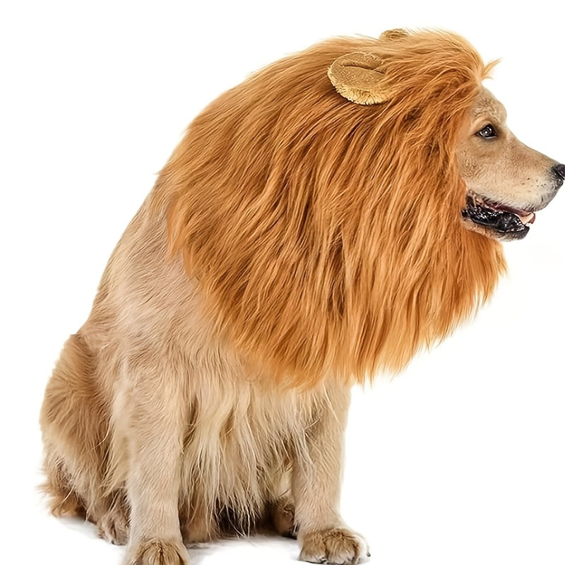 BowLift | Dog Realistic Lion Mane Halloween Costume | Adjustable Lightweight