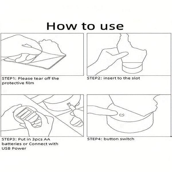 BowLift | AstroLight – 3D-alien lamp with LED color lighting and touch control