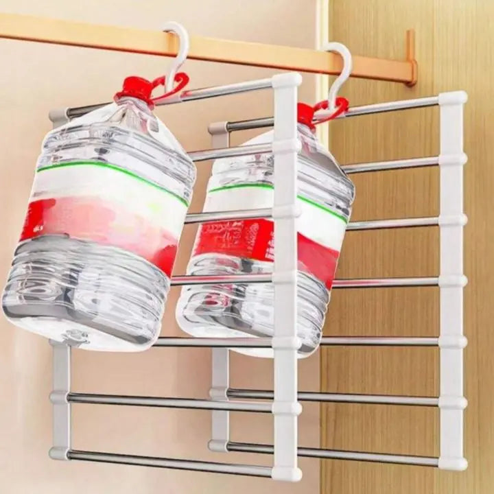BowLift | 7 Rod Space-Saving Stainless Steel Trouser Hanger