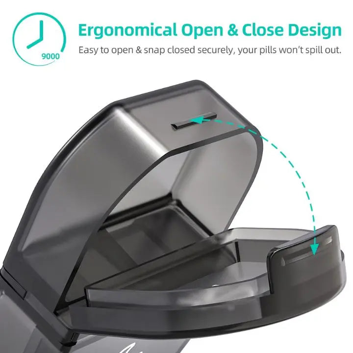 BowLift | 7-Day AM/PM Pill Organizer – Portable Pill Box for Week & Travel