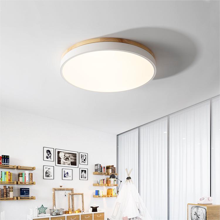 BowLift | Ceiling Lights Natural Wood Flush Mount Fixture