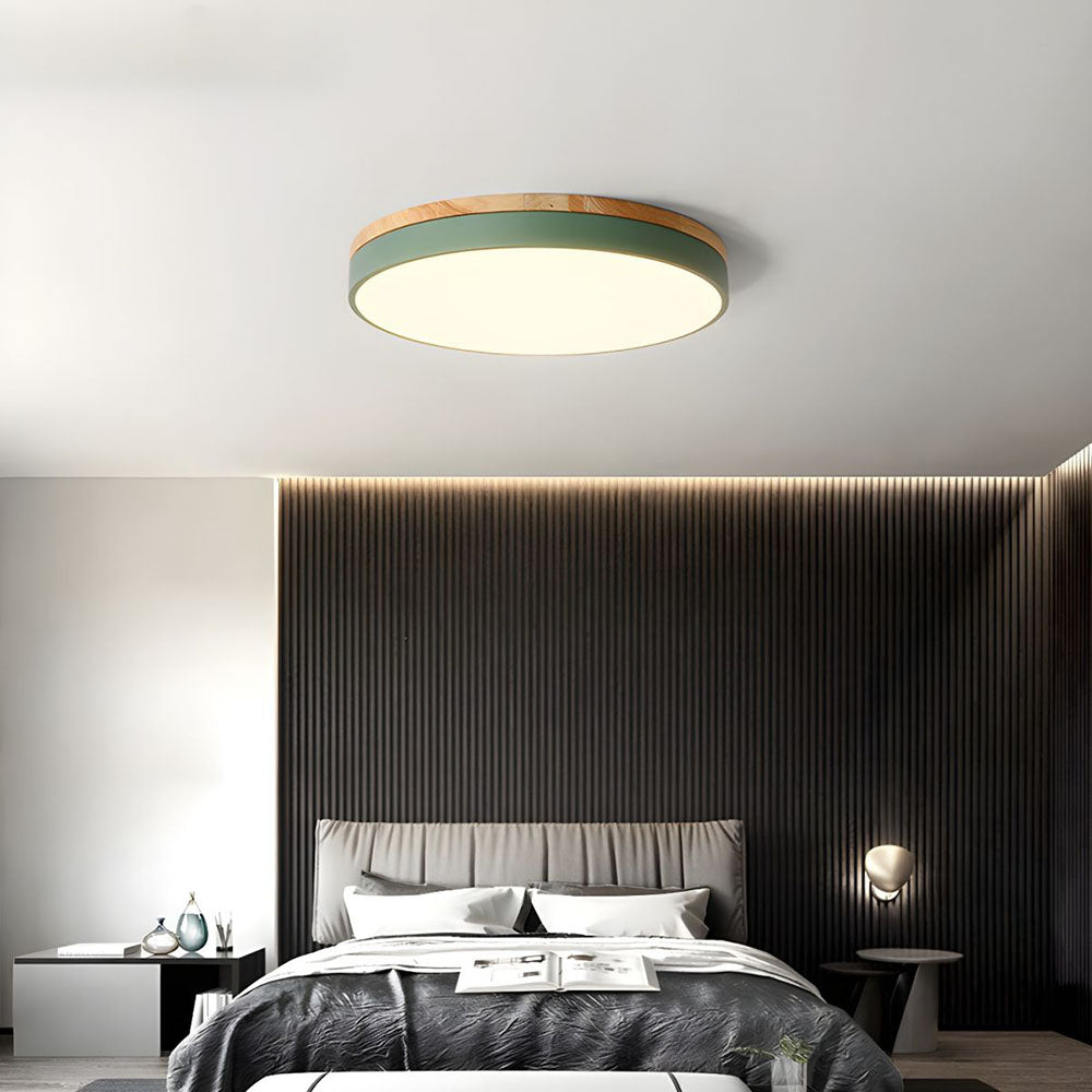 BowLift | Ceiling Lights Natural Wood Flush Mount Fixture