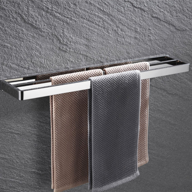 BowLift | 5-piece modern bathroom accessories as single item or in set Polished chrome bathroom set