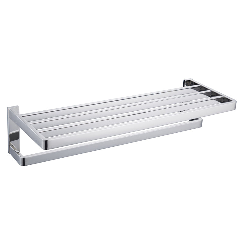 BowLift | 5-piece modern bathroom accessories as single item or in set Polished chrome bathroom set