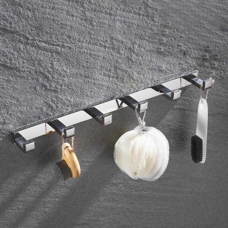 BowLift | 5-piece modern bathroom accessories as single item or in set Polished chrome bathroom set