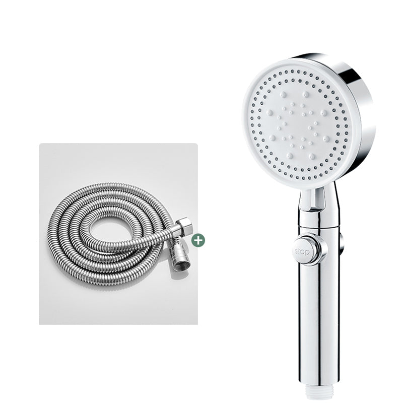 BowLift | Round Handheld Showerhead Modern Plastic Head with Self-Cleaning