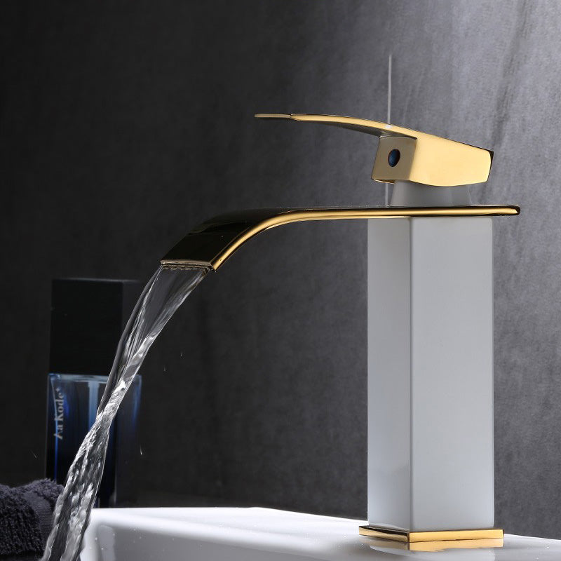 BowLift | Basin Waterfall Outlet Single Lever Tap with LED Light